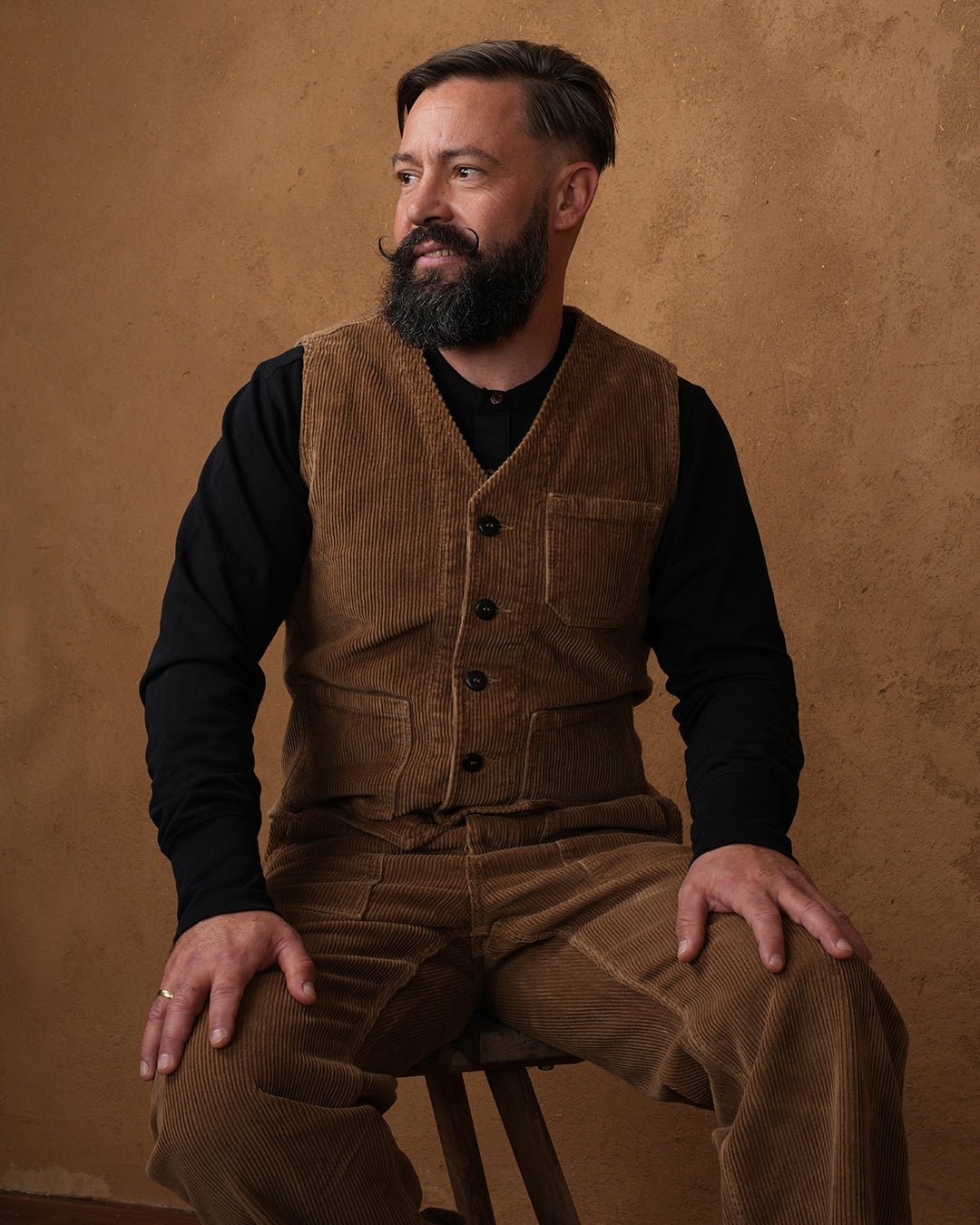 PIKE BROTHERS - 1937 ROAMER VEST Light Brass Cord