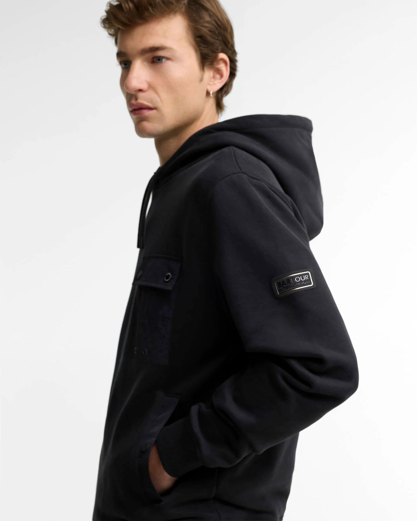 BARBOUR - Inline Hoodie black
