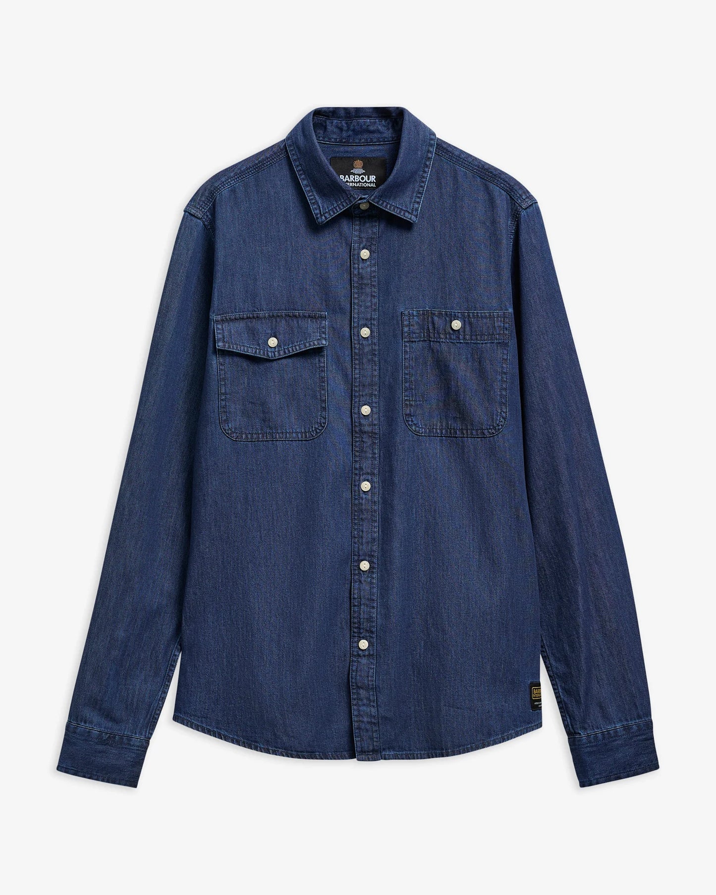 BARBOUR - Dufton Denim Long Sleeved Shirt DARK INDIGO