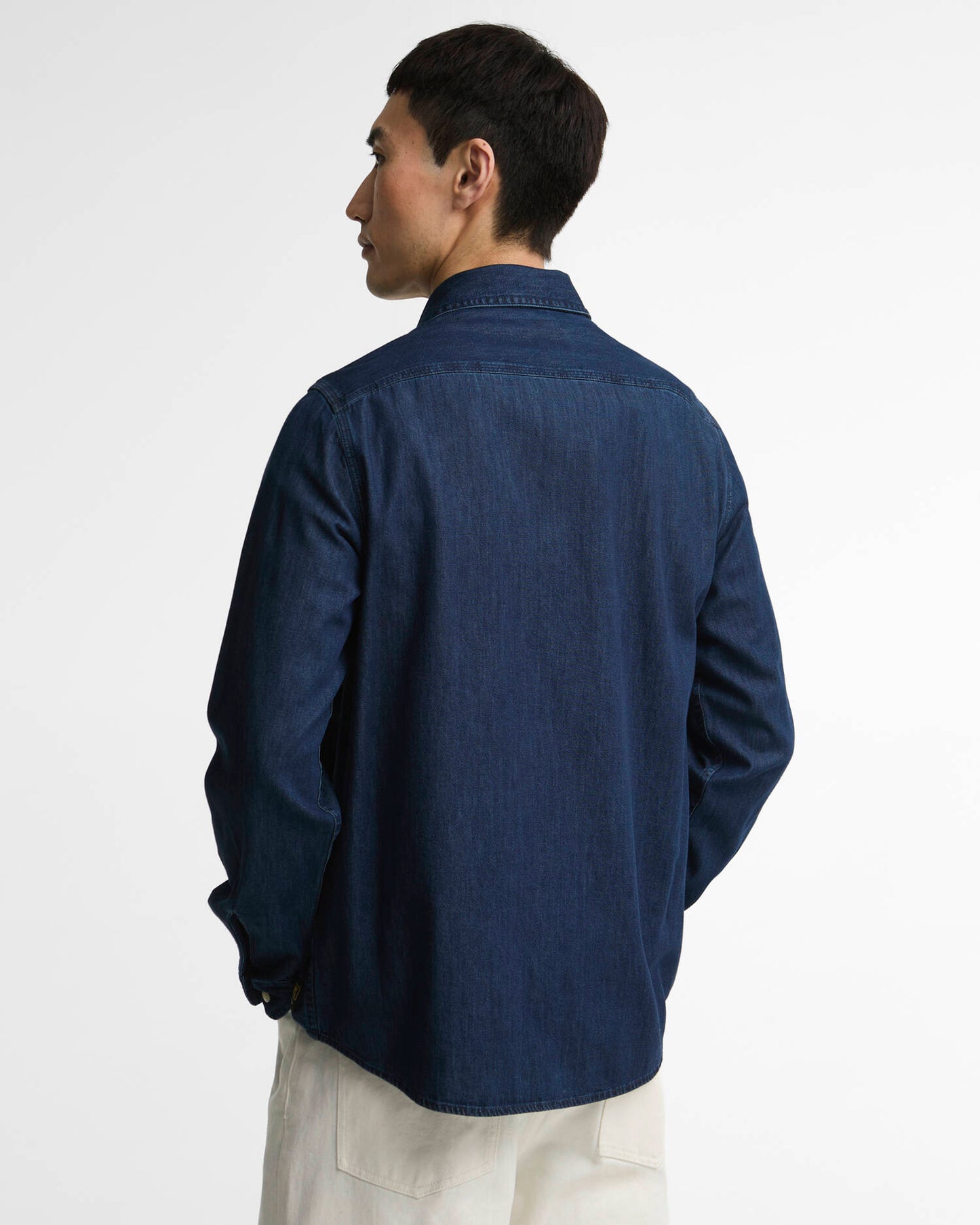 BARBOUR - Dufton Denim Long Sleeved Shirt DARK INDIGO