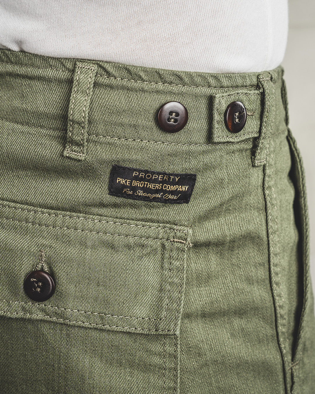 PIKE BROTHERS - Pantalon OG-107 Olive de 1962