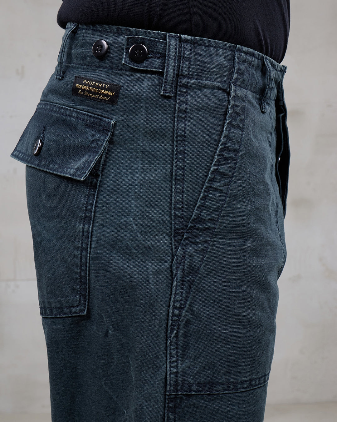 PIKE BROTHERS - 1962 OG-107 Pant Grease Black