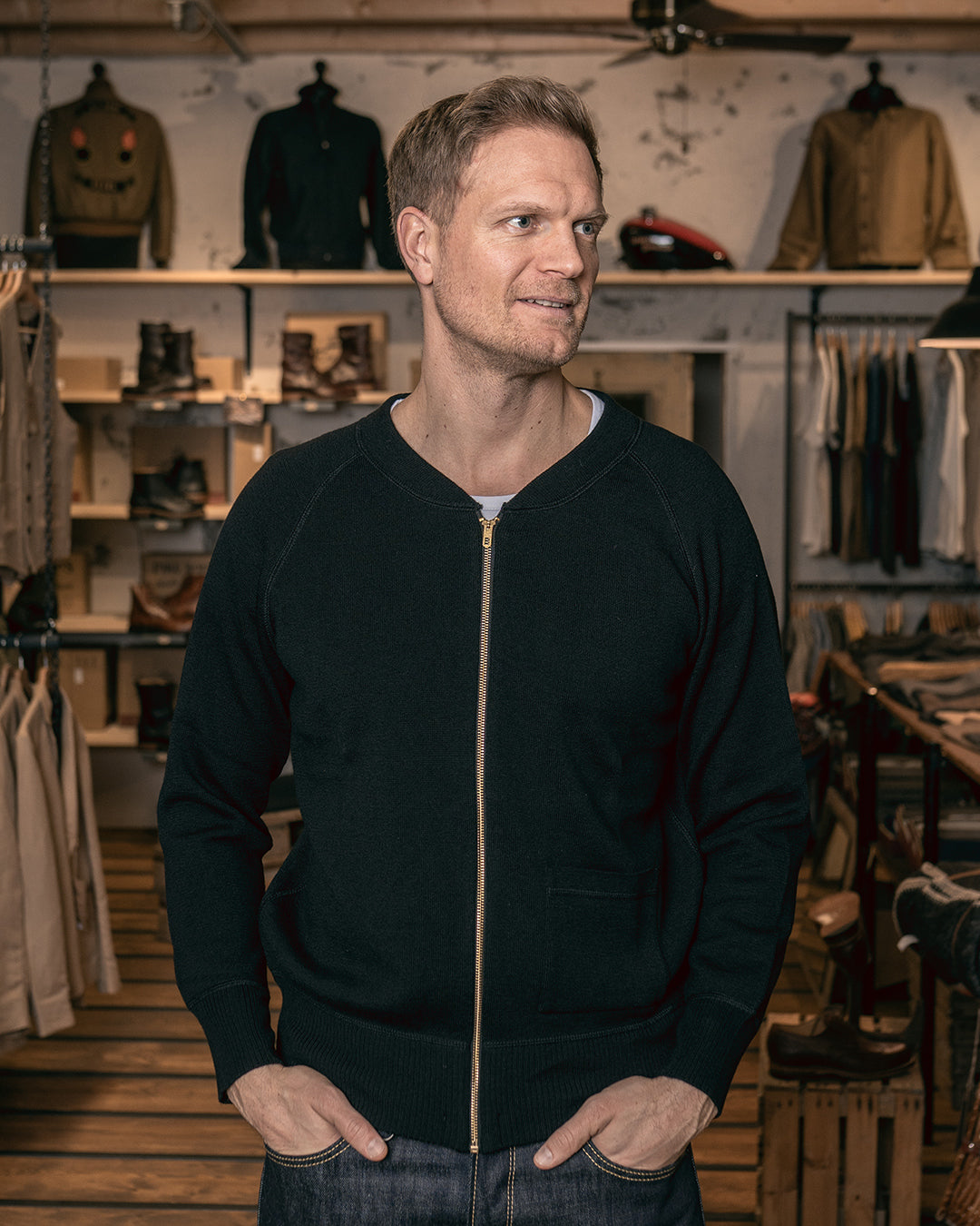 PIKE BROTHERS 1943 C2 SWEATER BLACK