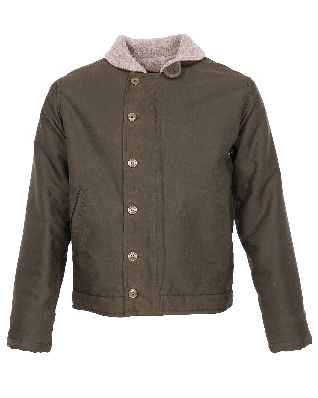PIKE BROTHERS - 1944 N1 Deck Jacket Waxed Olive