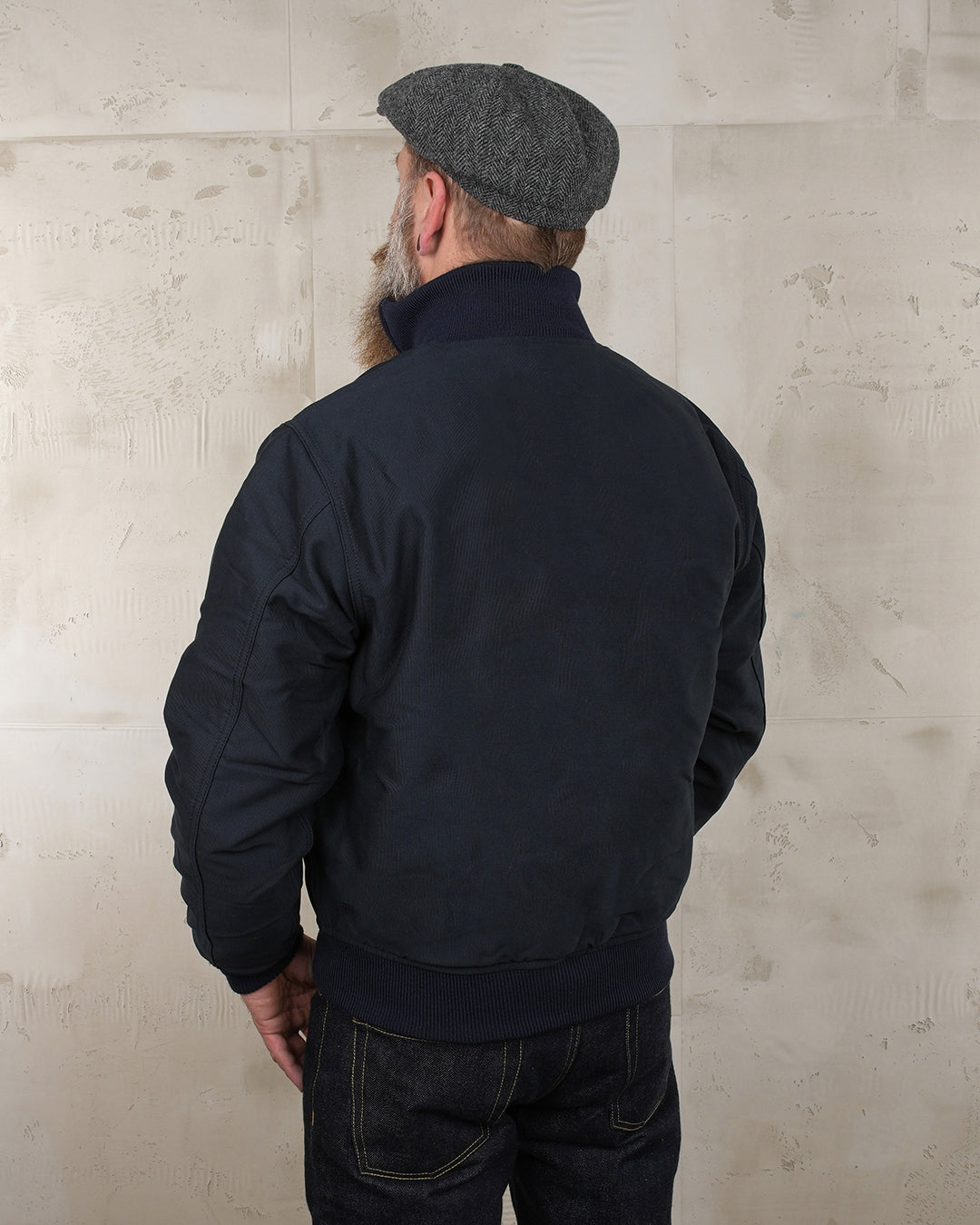 PIKE BROTHERS - 1942 Deck Zip Jacket Dark Blue