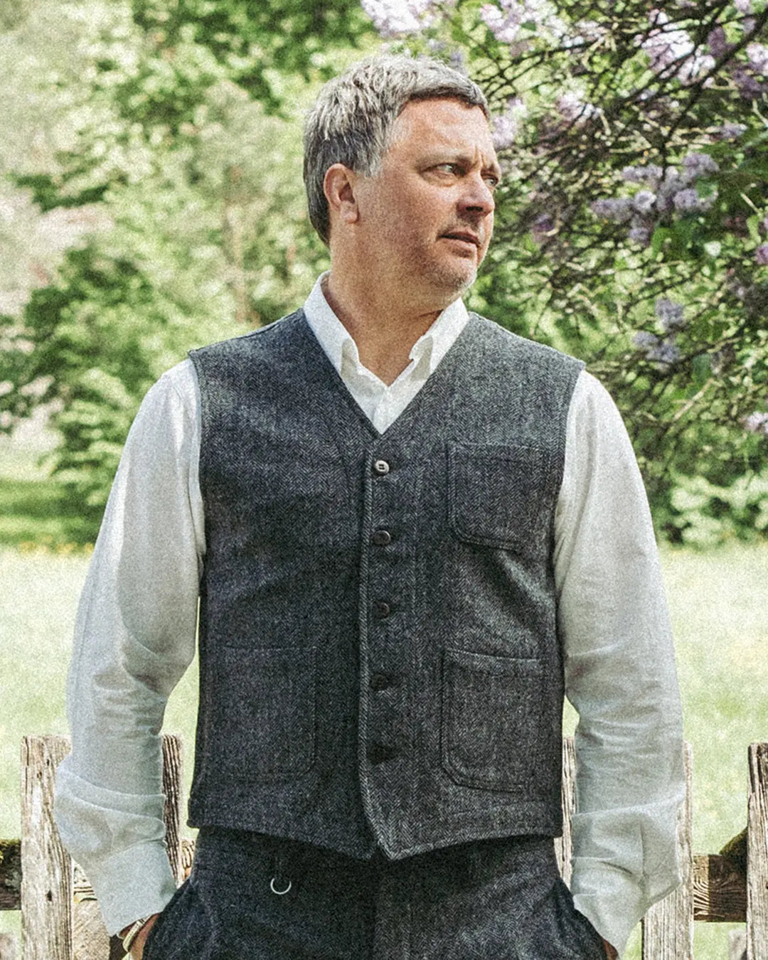 PIKE BROTHERS 1937 ROAMER VEST DUNDEE GREY