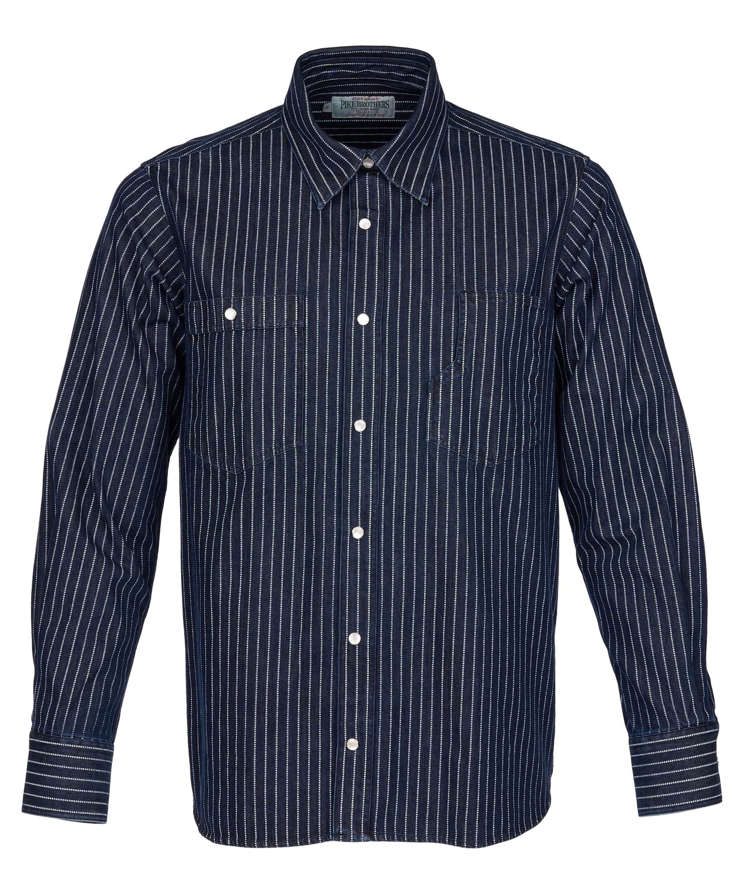 PIKE BROTHERS - 1937 ROAMER SHIRT Blue Wabash DENIM