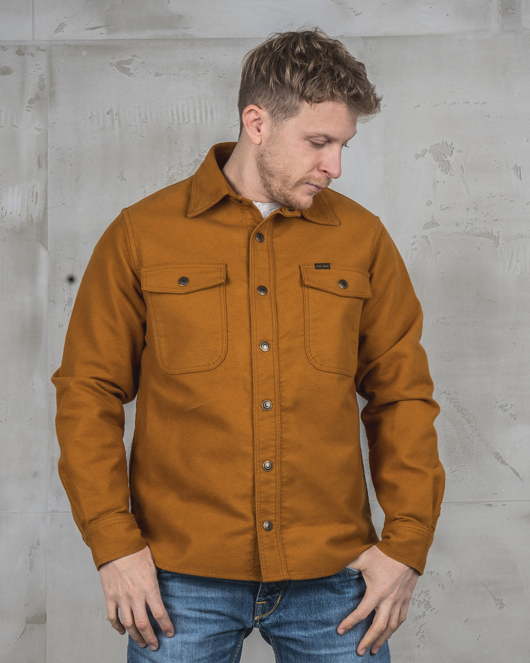PIKE BROTHERS 1943 CPO SHIRT MOLESKIN MUSTARD