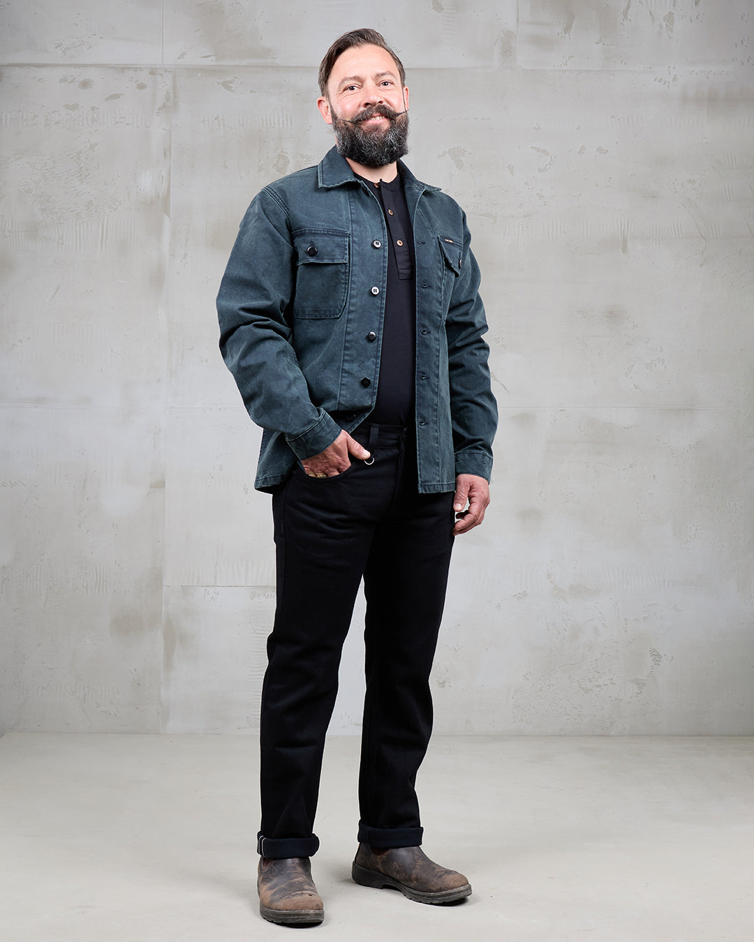 PIKE BROTHERS - 1962 OG-107 Shirt Grease Black