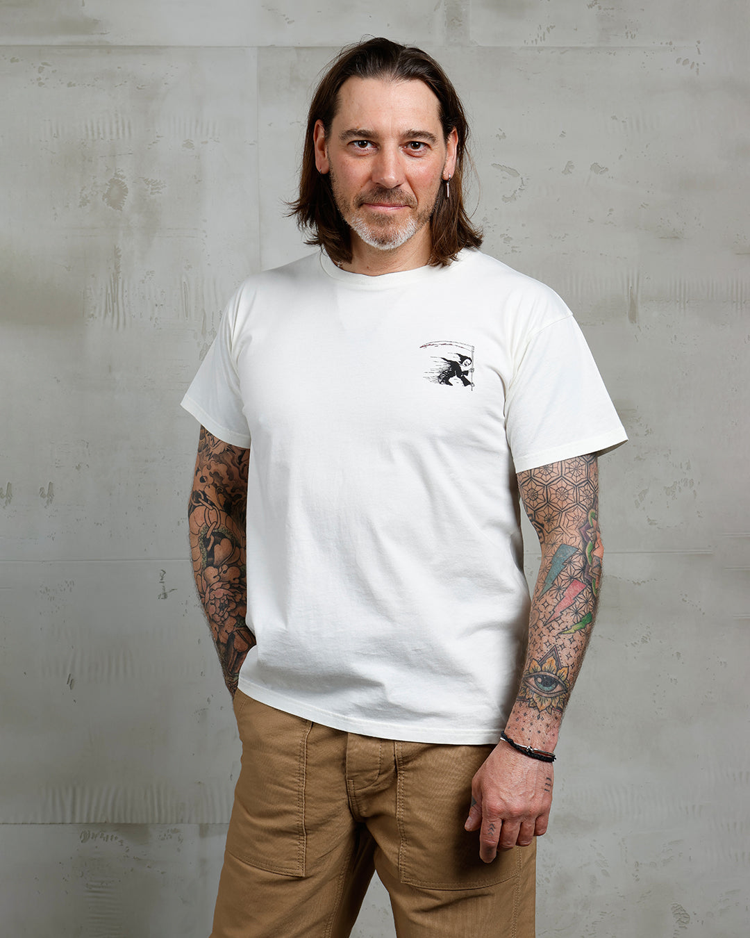 PIKE BROTHERS - 1969 Sports Tee Grim Reaper White