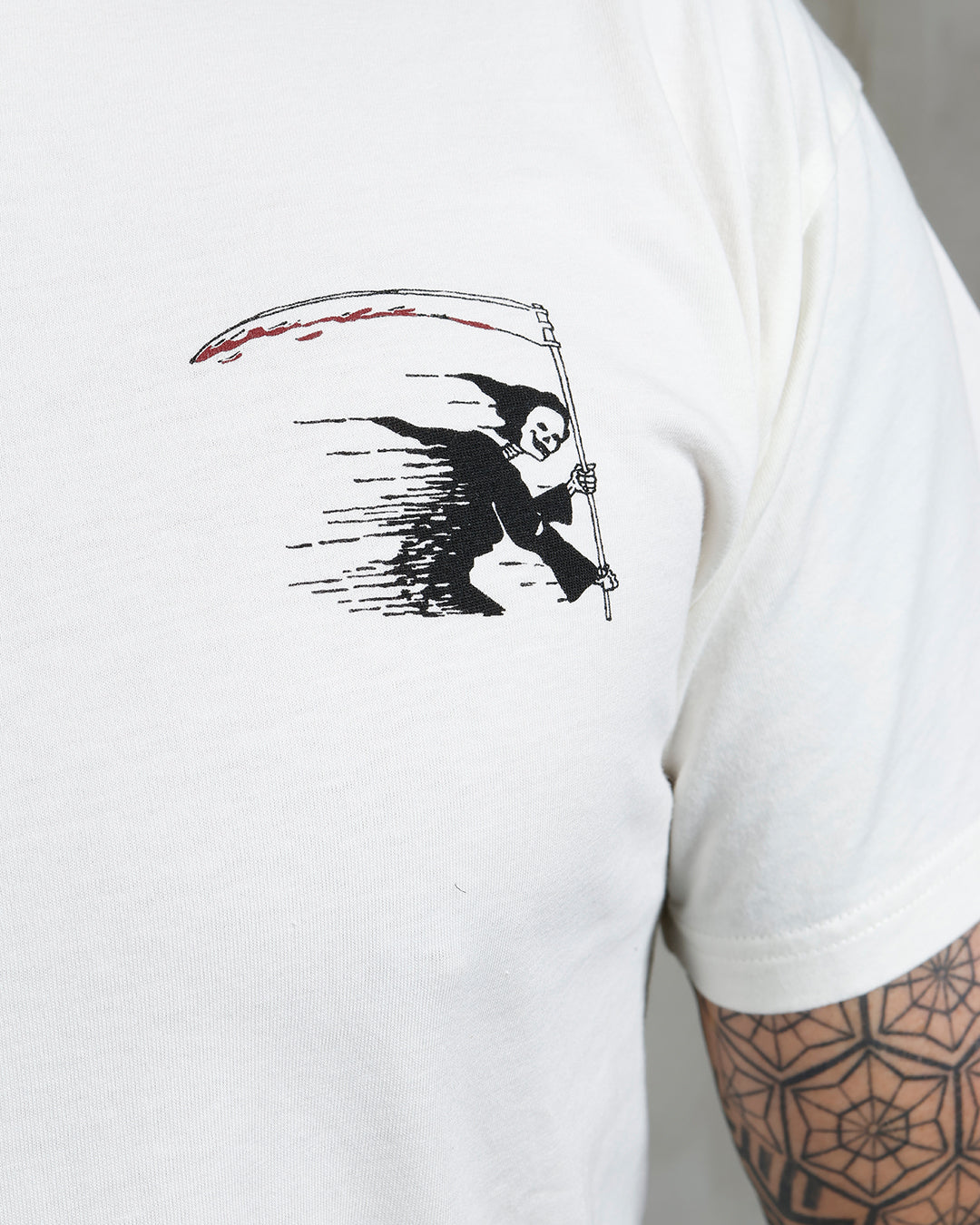 PIKE BROTHERS - 1969 Sports Tee Grim Reaper White