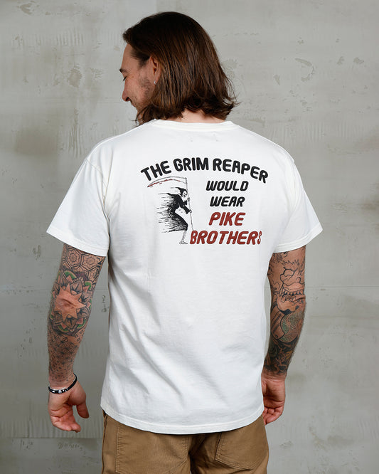 PIKE BROTHERS - 1969 Sports Tee Grim Reaper White