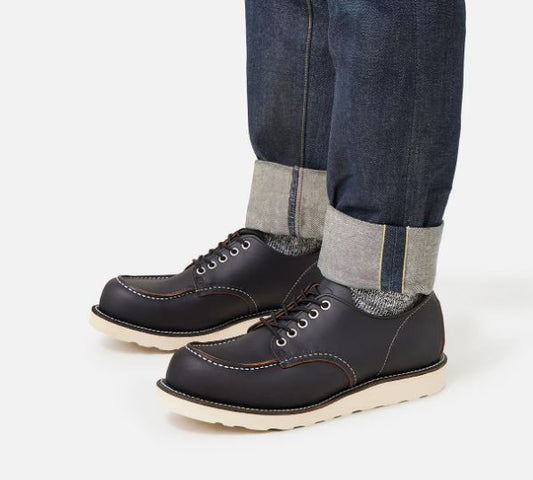 RED WING SHOES - 8090 Shop Moc Toe Oxford Black Prairie