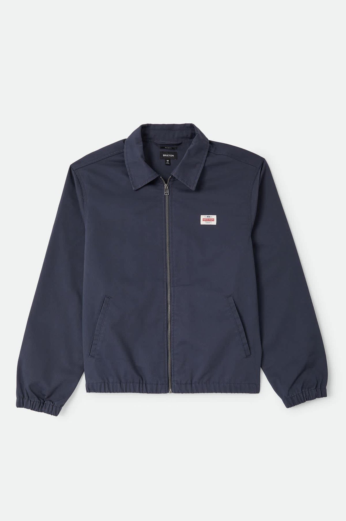 BRIXTON - Trademark Lightweight Garage Zip Jacket NAVY washed
