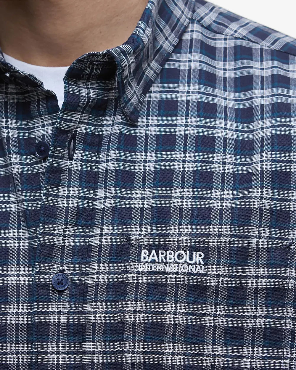 BARBOUR - Hawks check Oxford Shirt NAVY