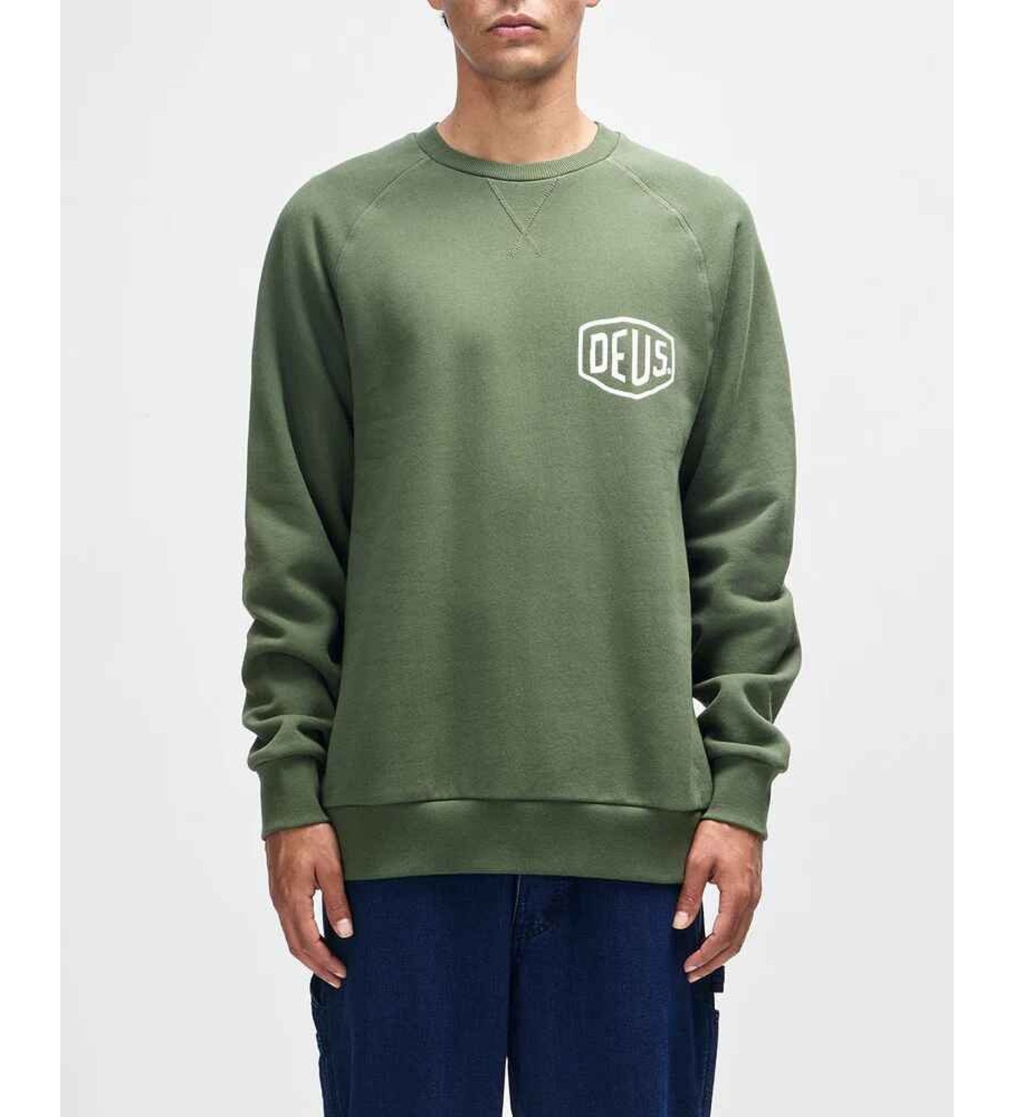 DEUS EX MACHINA - Venice Address Crew Sweat Pine Green