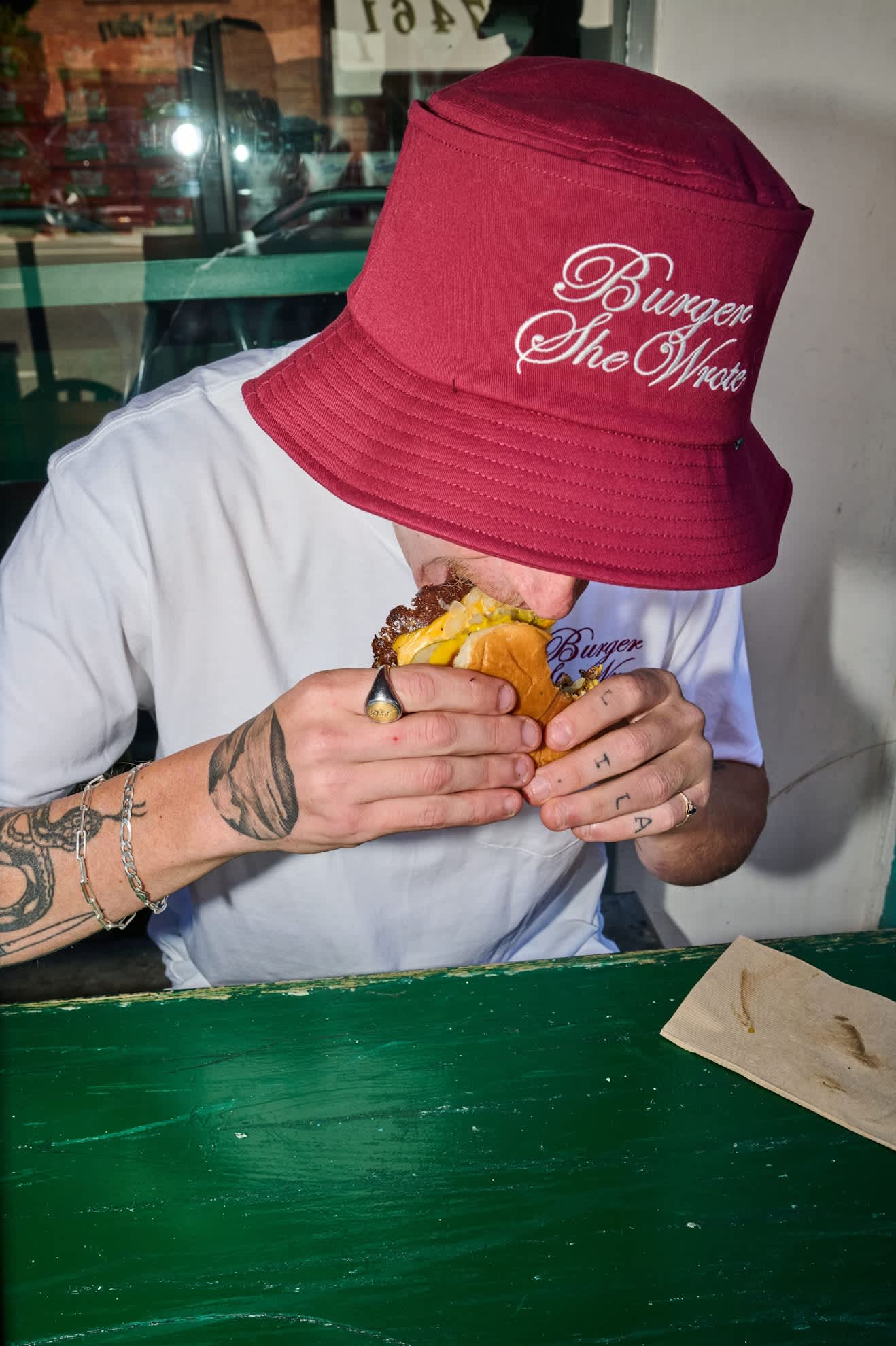 BRIXTON - Burger She Wrote Pocket T-Shirt