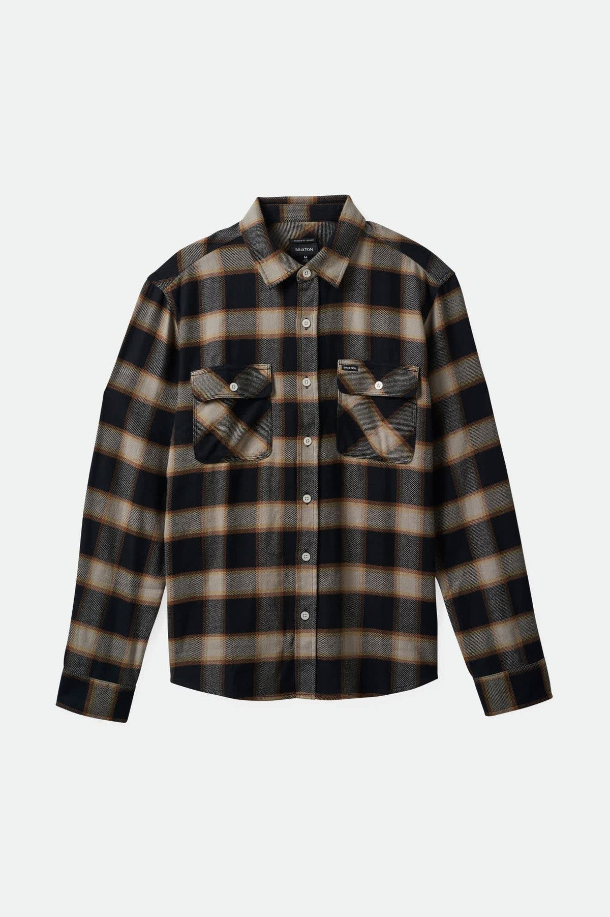 BRIXTON - Bowery Flannel Black/Cream