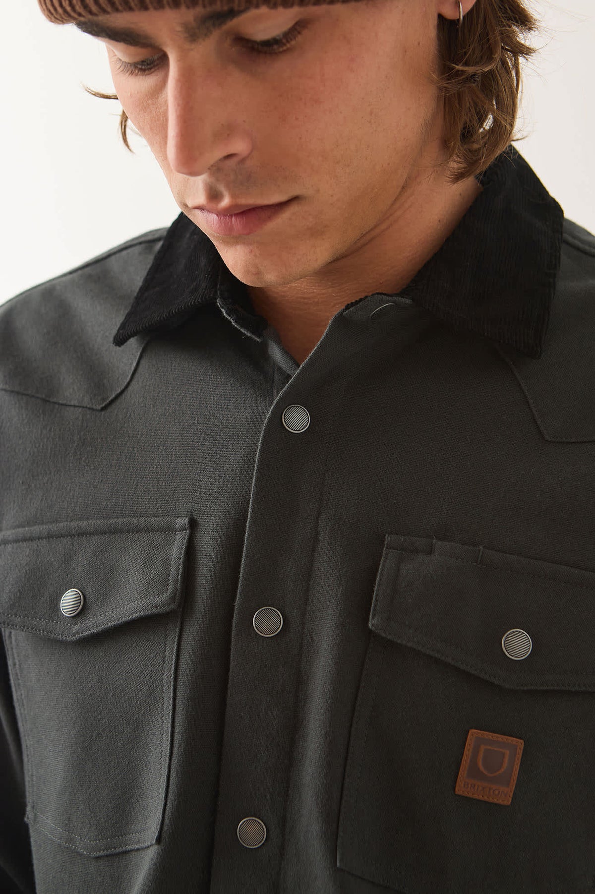 BRIXTON - Bowery Builders Ranch Performance Flannel black