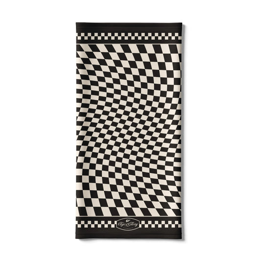 Age of Glory - Tour de cou Hiver Twisted Checkers Noir / Blanc