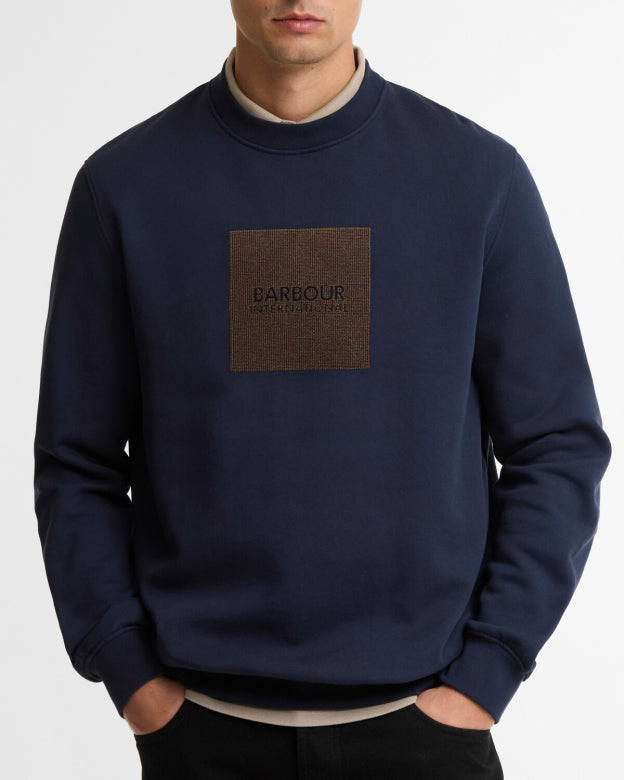 BARBOUR - BURNETT SWEATSHIRT navy blazer