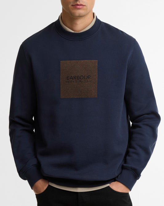 BARBOUR - BURNETT SWEATSHIRT navy blazer