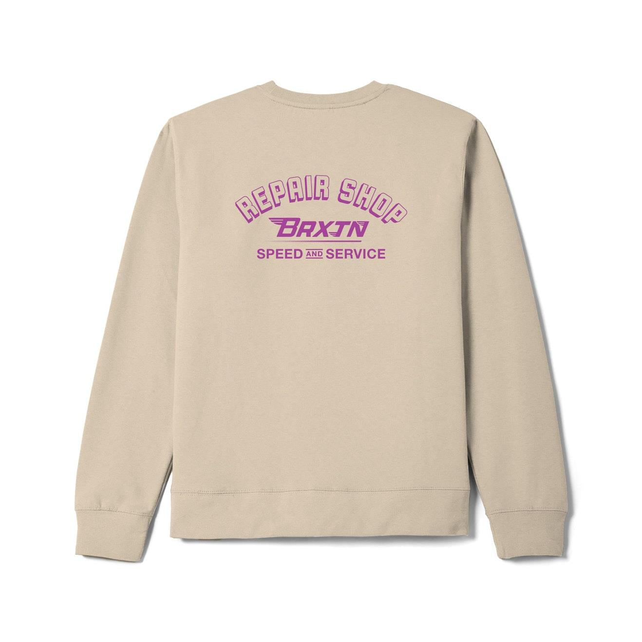 BRIXTON - Free Crew sweater bone