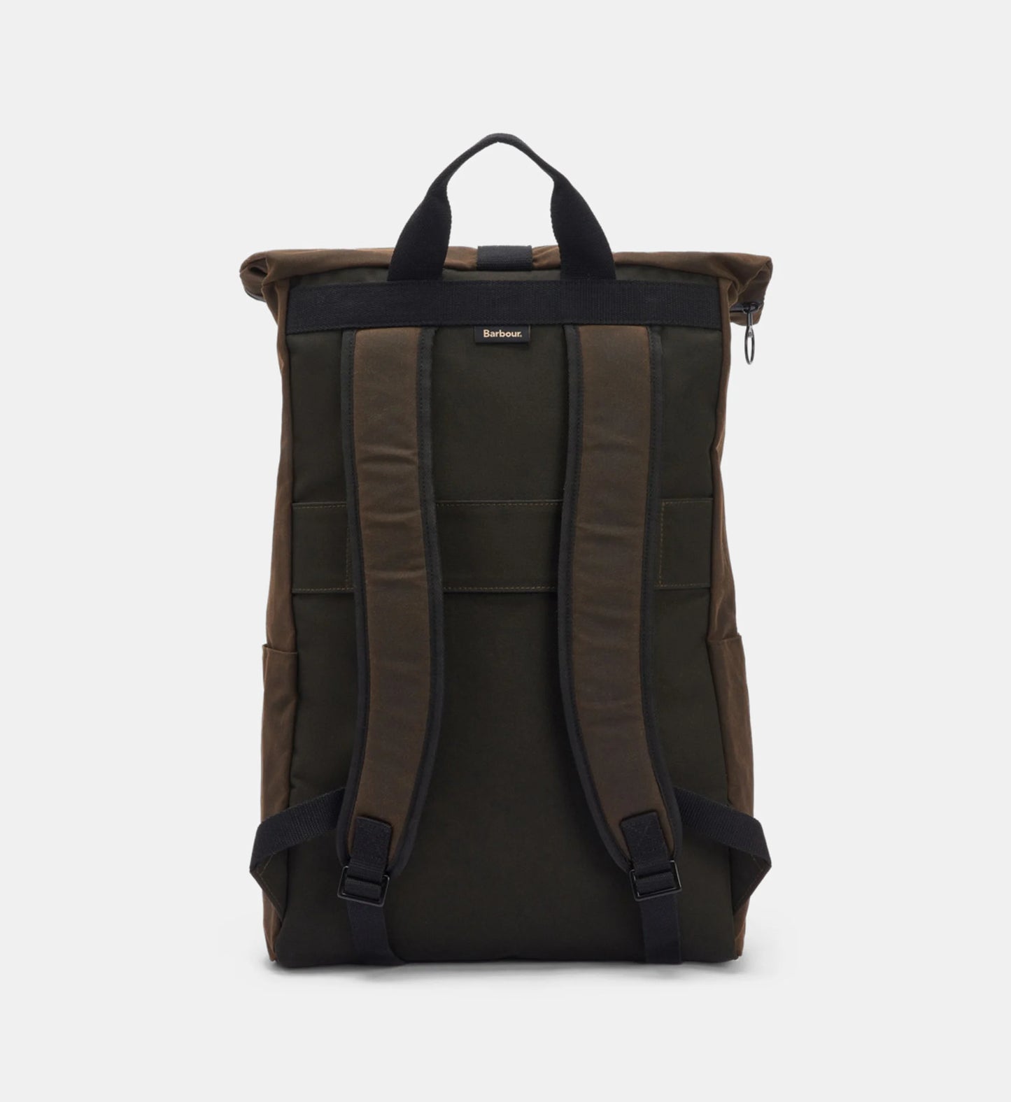 BARBOUR -  Field Wax Jacket Fold Over Backpack Olive/Black