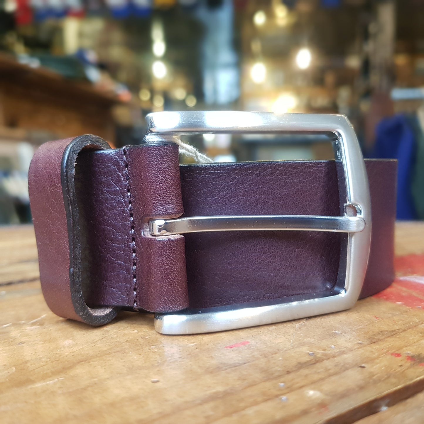 ATELIER BOWER DARK BROWN BELT