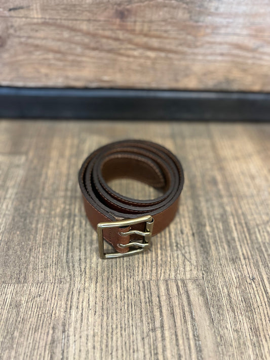 ATELIER BOWER CUIR VACHETTE BOUCLE DOUBLE COGNAC