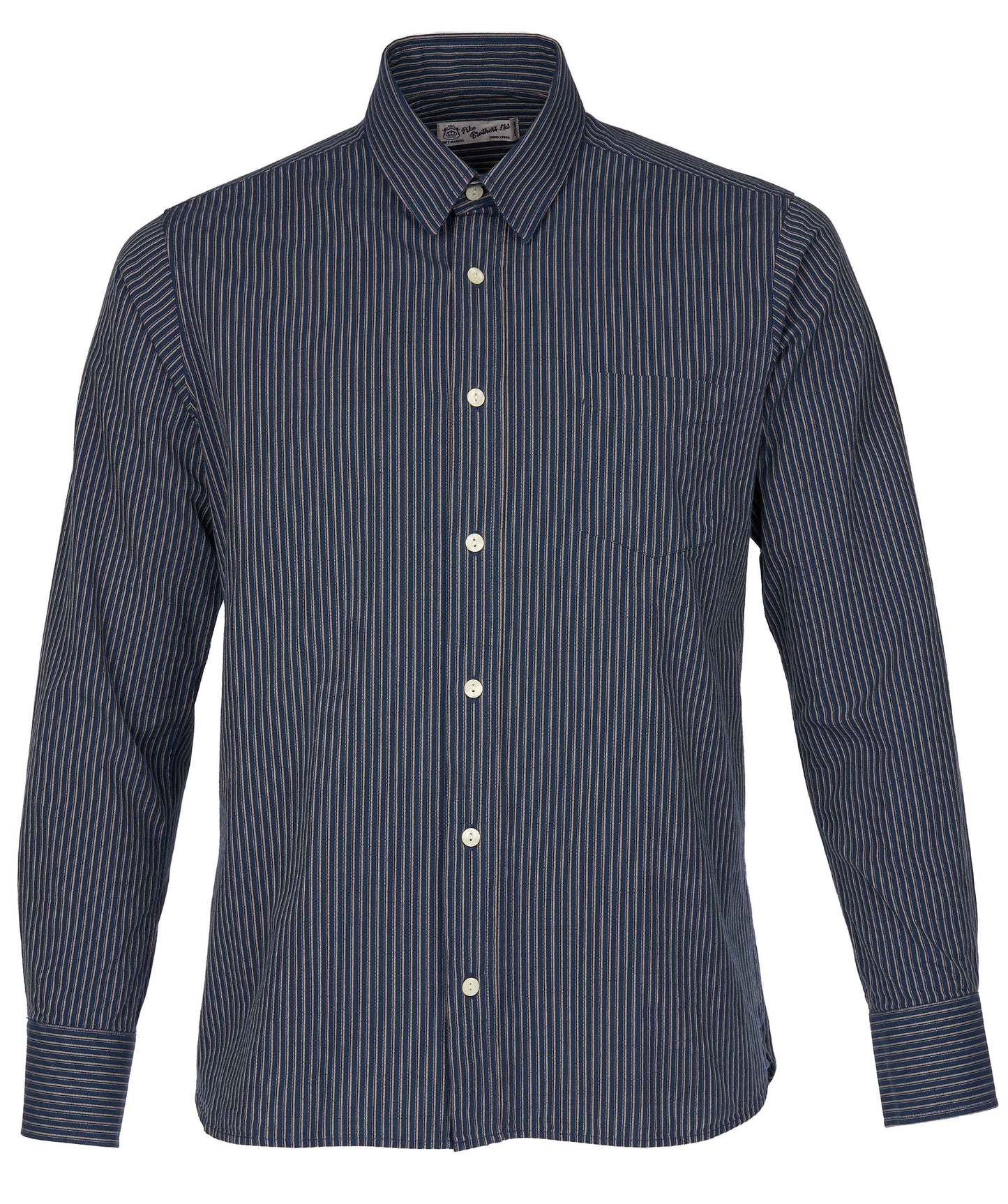 PIKE BROTHERS 1947 ALBATROS SHIRT LOWELL BLUE