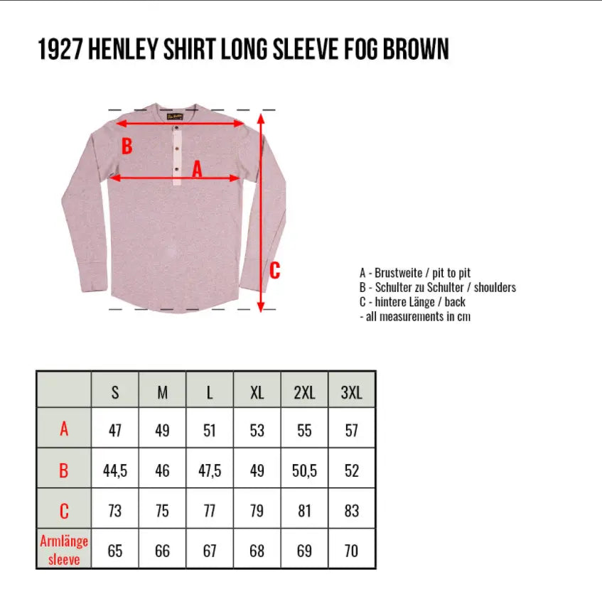 PIKE BROTHERS 1927 HENLEY SHIRT LONG SLEEVE