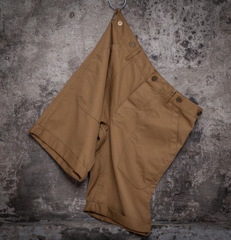 FLEURS DE BAGNE  SHORT CARGO HBT CAMEL