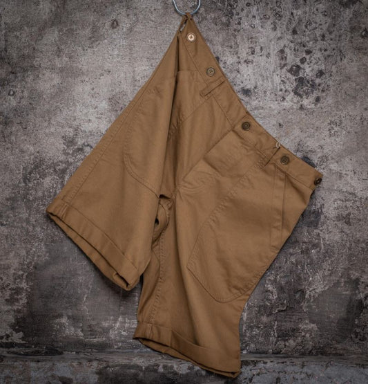 FLEURS DE BAGNE  SHORT CARGO HBT CAMEL