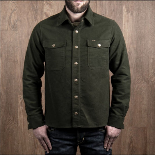 PIKE BROTHERS 1943 CPO SHIRT MOLESKIN MOSS