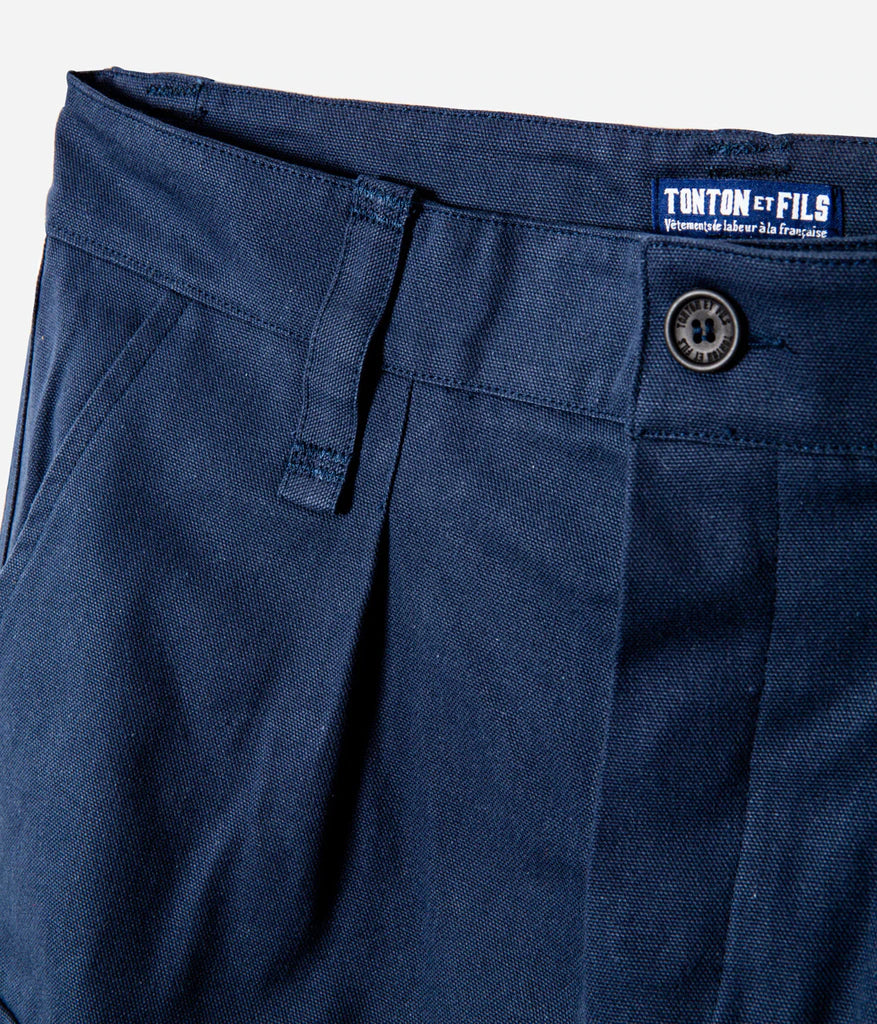 TONTON & FILS SHORT « DE BROUSSE » CANVAS MARINE